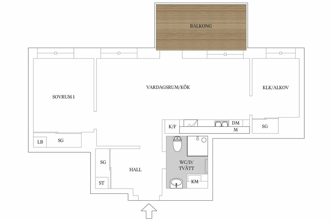 Planritning för Agronomvägen 8
