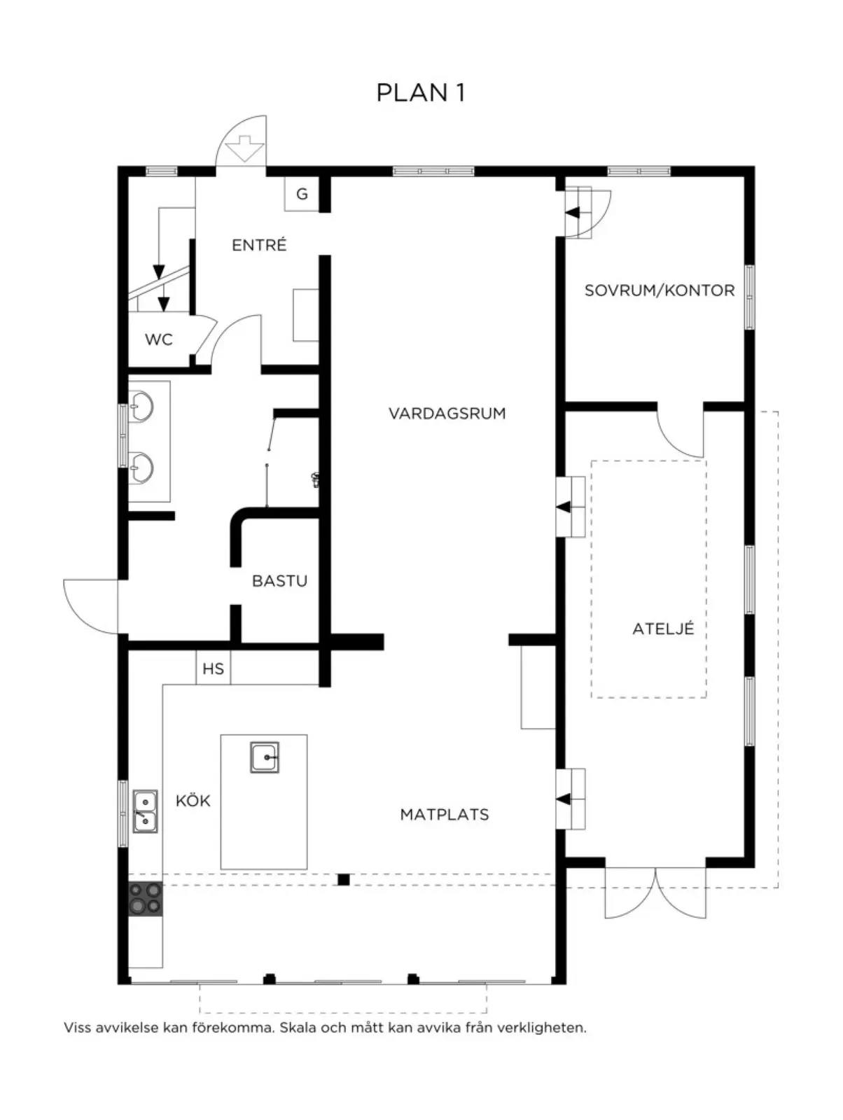 Planritning för Stejlebacken 5