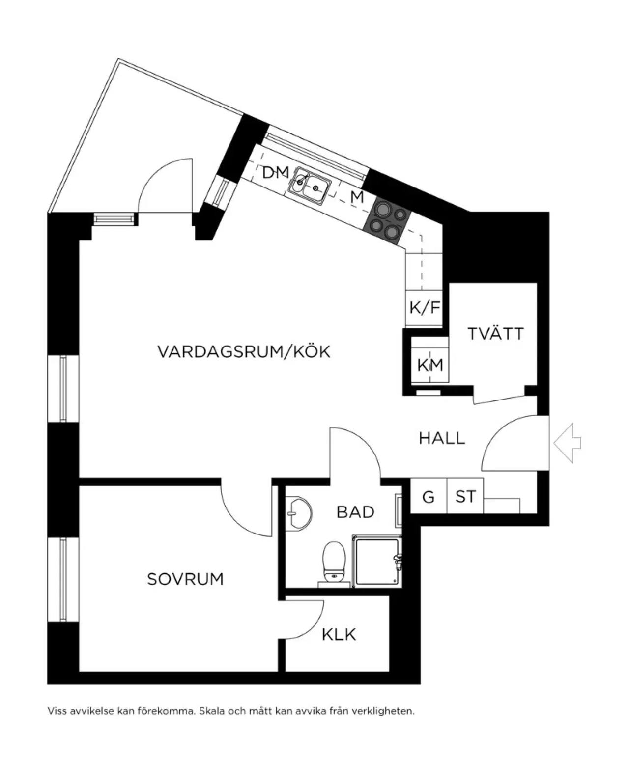 Planritning för Vågbrytargränd 6