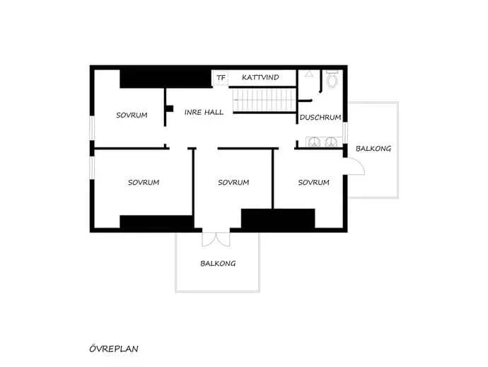 Floor plan for Telegrafberget 28