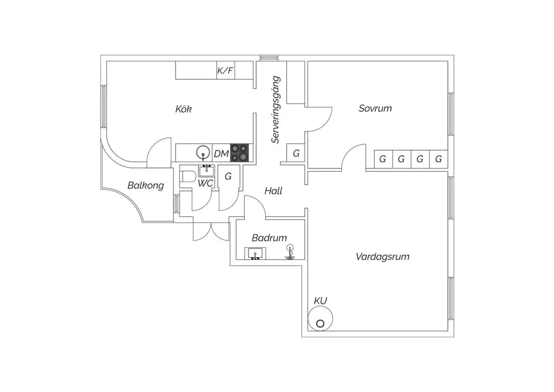 Planritning för Kungsgatan 7