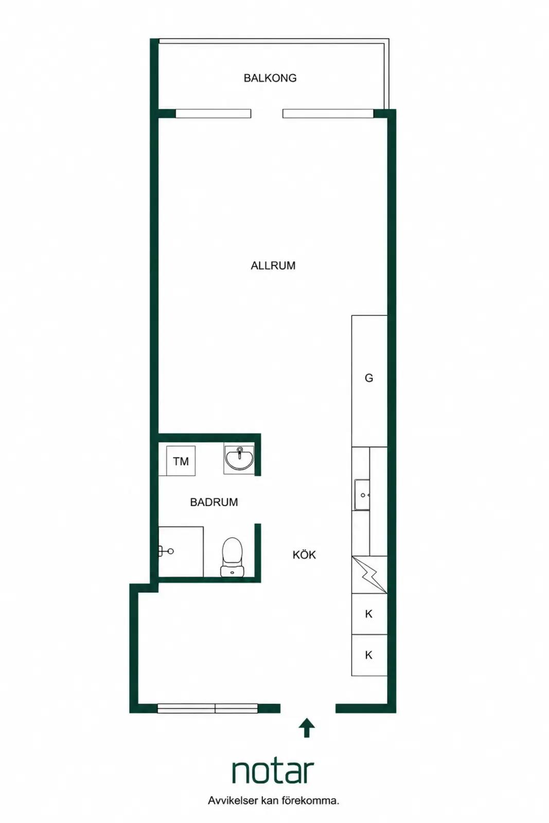 Planritning för Honnörsgatan 12