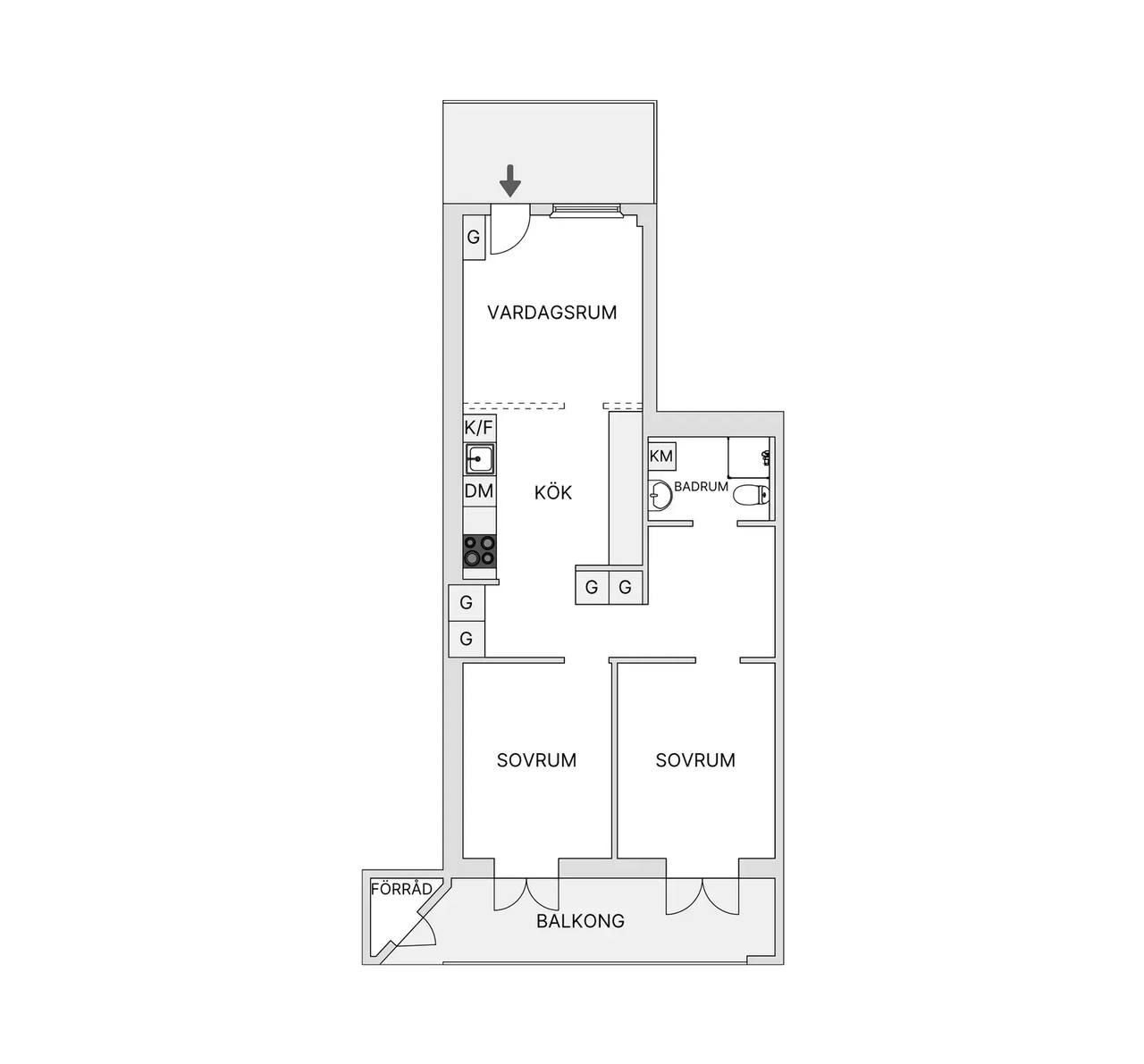 Floor plan for Kungssätravägen 18