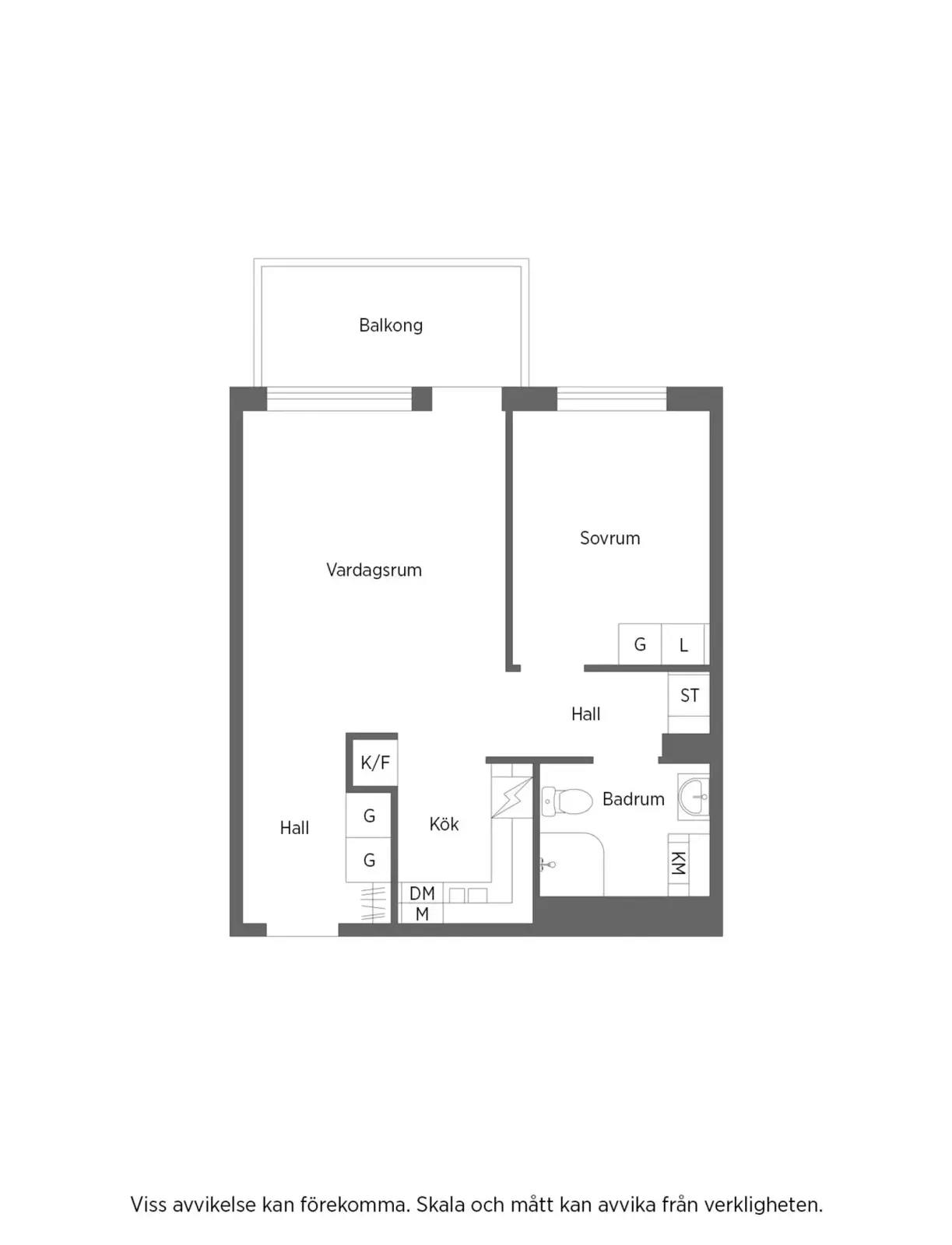 Floor plan for Blinkersgatan 13