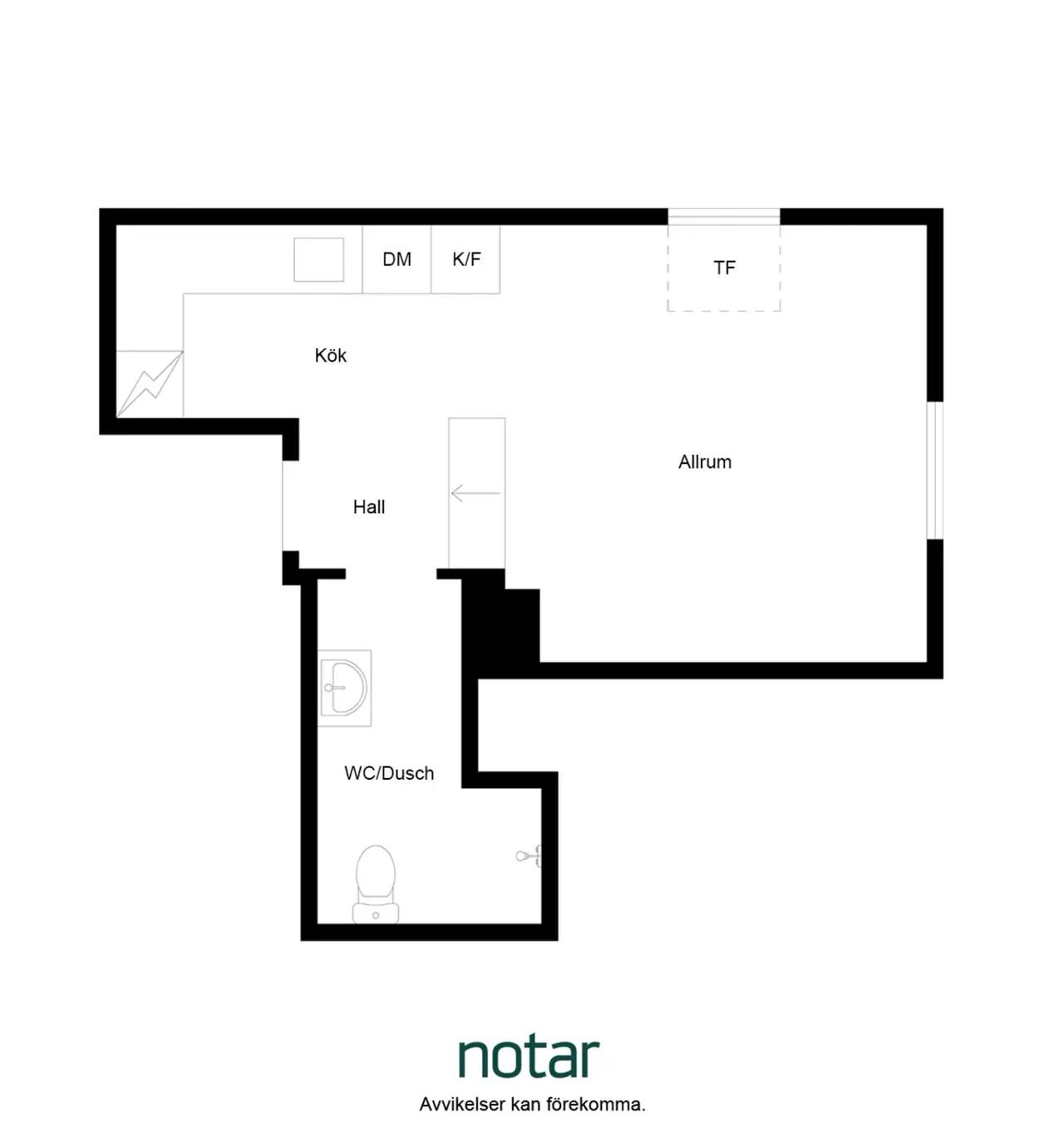 Floor plan for Ryddalsgatan 4