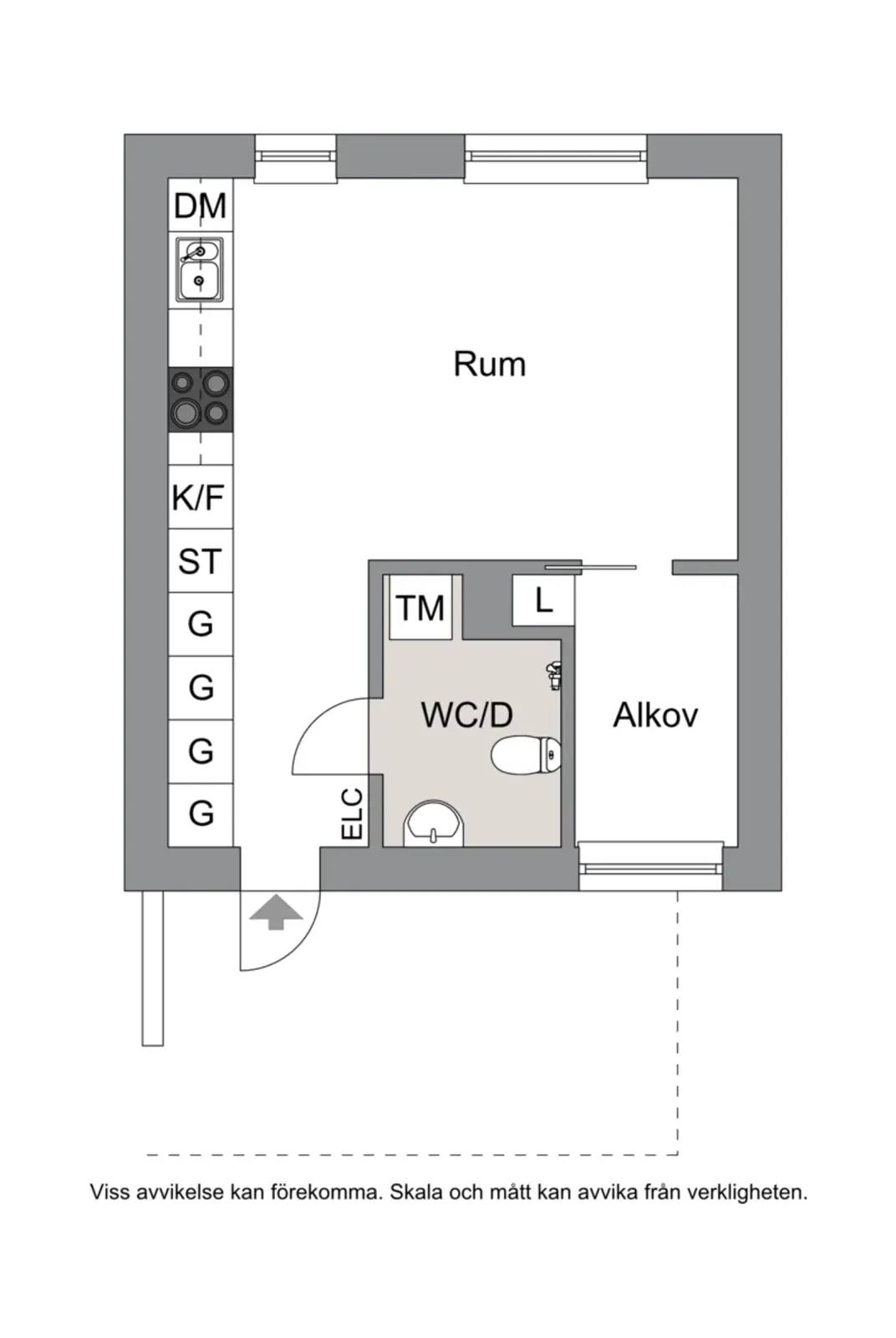 Floor plan for Erik Dahlbergs väg 29