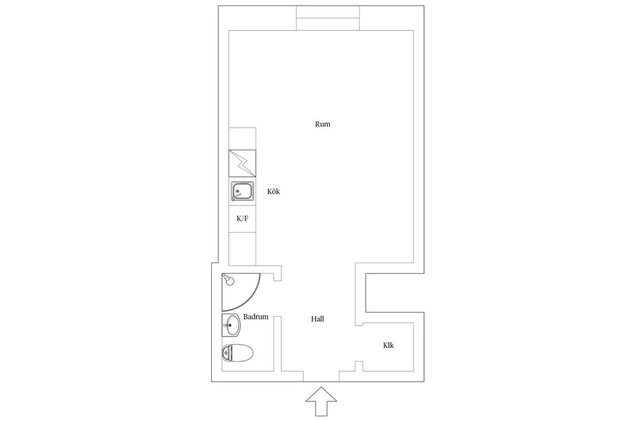 Planritning för Krukmakargatan 38