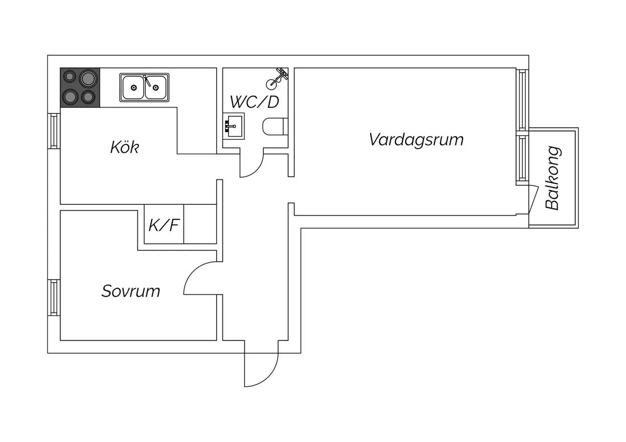 Planritning för Ringvägen 12