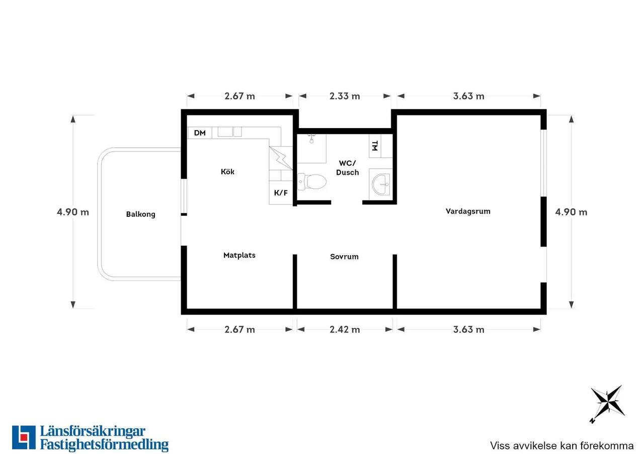 Floor plan for Hisingsgatan 10