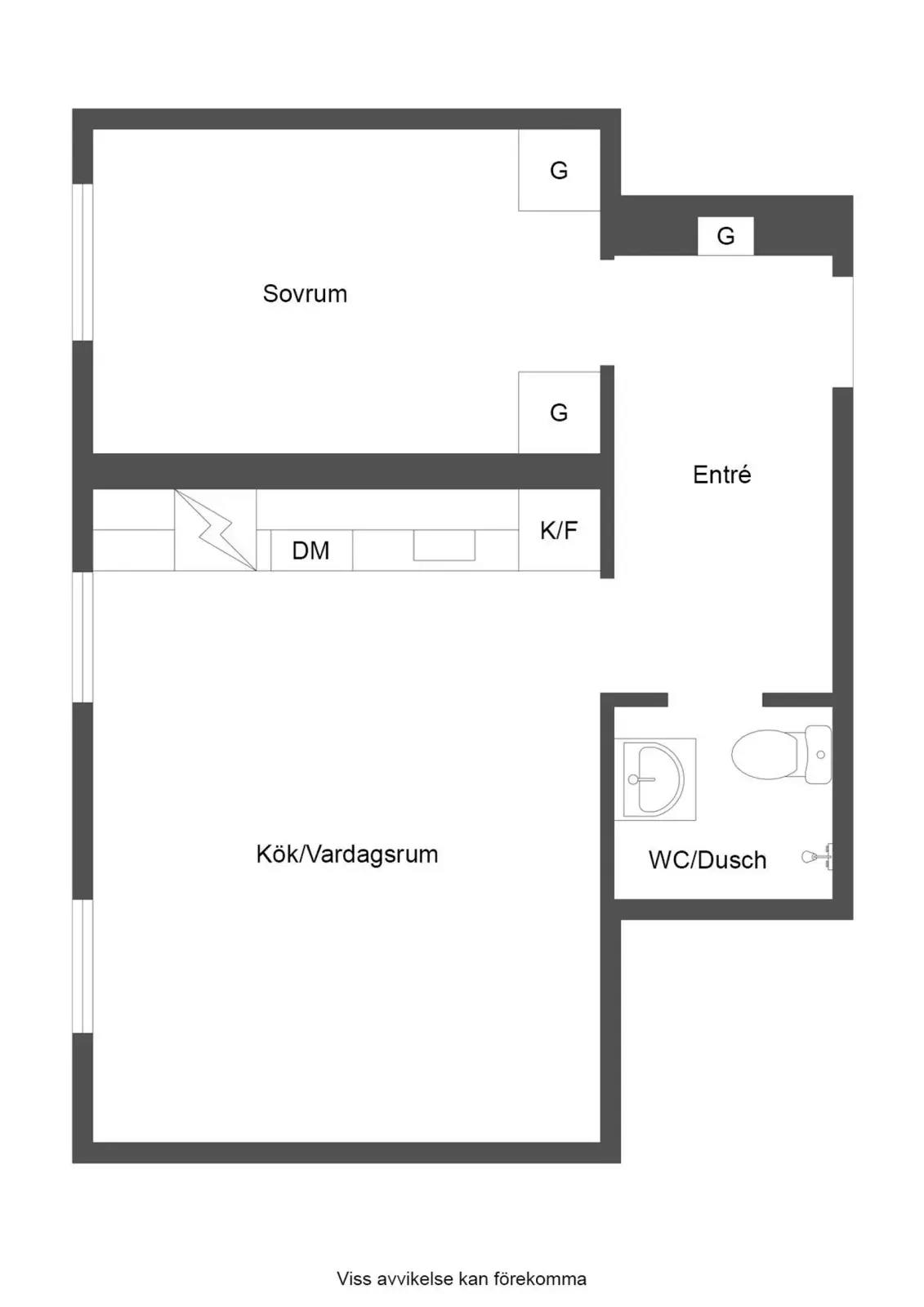 Floor plan for Hospitalsgatan 41