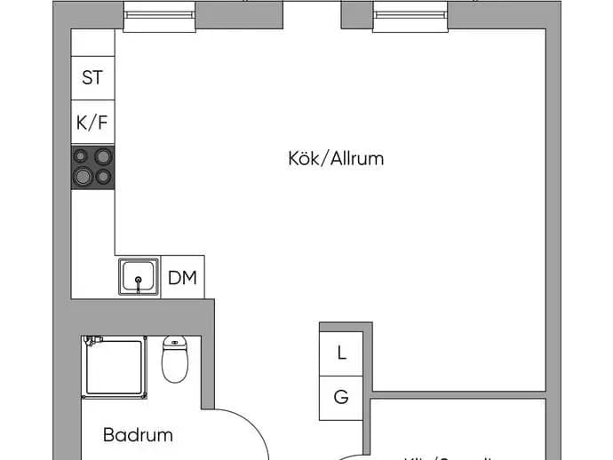 Floor plan for Stamvägen 33