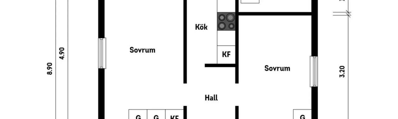 Planritning för Stenbockens Sommarby nr 109