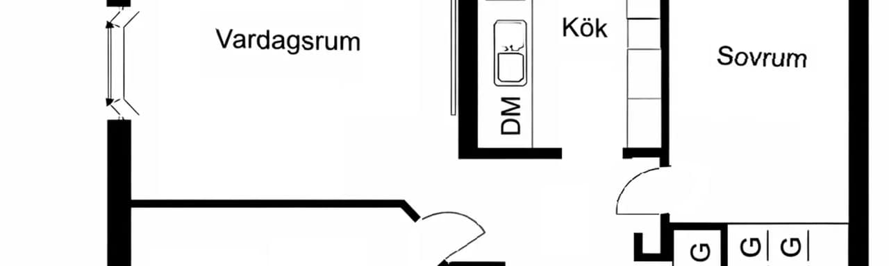 Planritning för Albyvägen 11