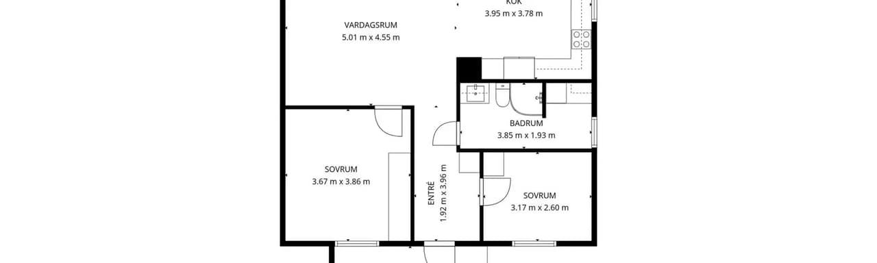 Planritning för Morkullevägen 57