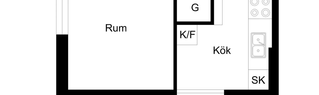 Floor plan for Bodekullsgatan 23C