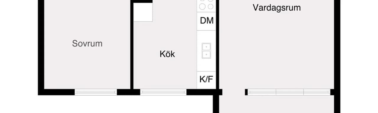 Floor plan for Branteviksgatan 8A