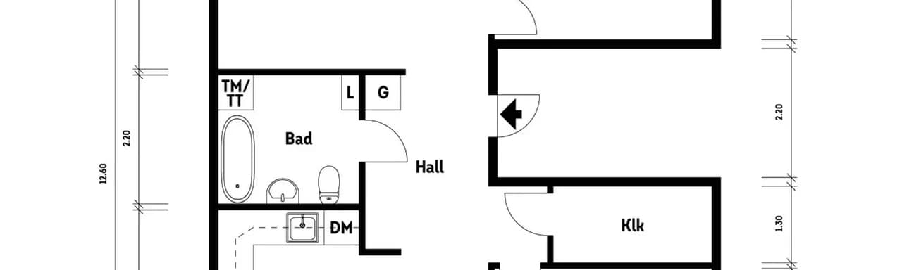Floor plan for Rosmaringatan 15