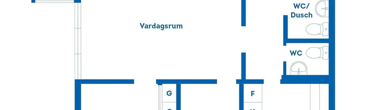 Planritning för Norra Möllebacksgränd 2