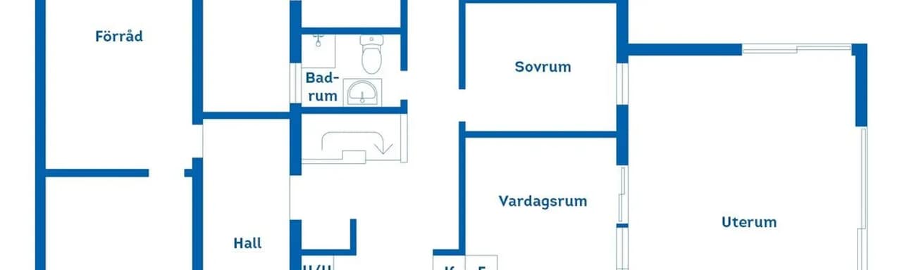 Floor plan for Härnadsvägen 8