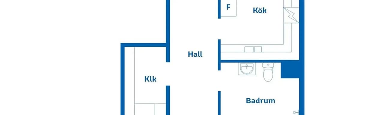 Planritning för Luntgatan 12A
