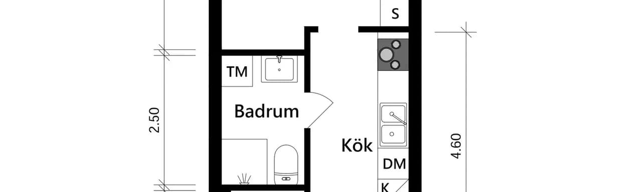 Planritning för Bandtraktorgatan 4