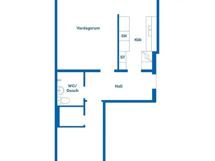Floor plan for Byggmästargatan 14C