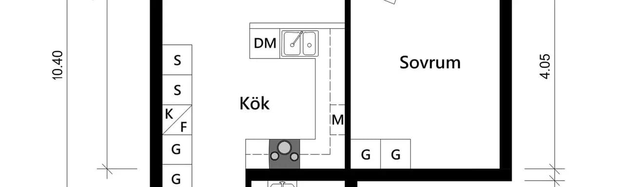 Floor plan for Mejramgatan 18