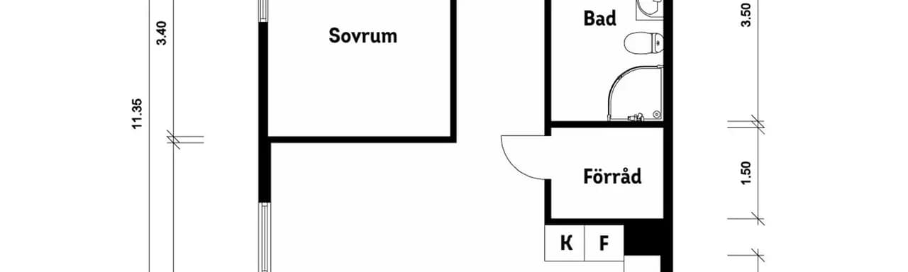 Planritning för Havtornsvägen 2