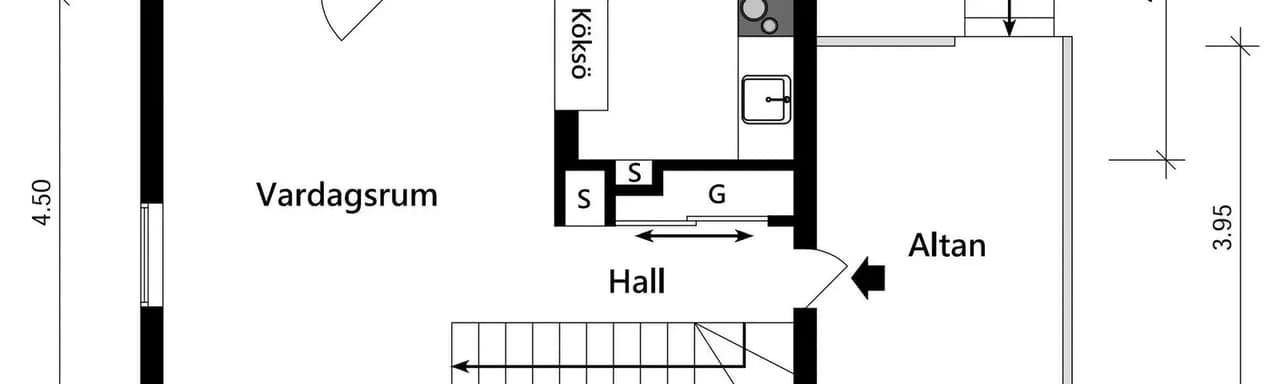 Floor plan for Stenaredsvägen 50