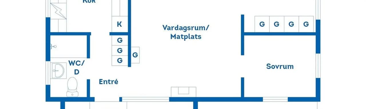Floor plan for Korsvik 29