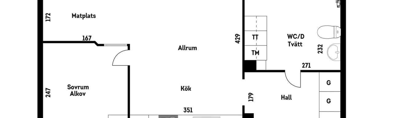 Floor plan for Pepparvägen 41, vån 3/3