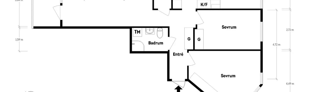 Planritning för Bohusgatan 6