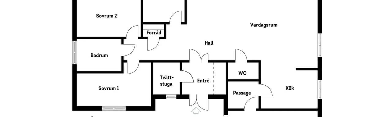 Floor plan for Klippervägen 4