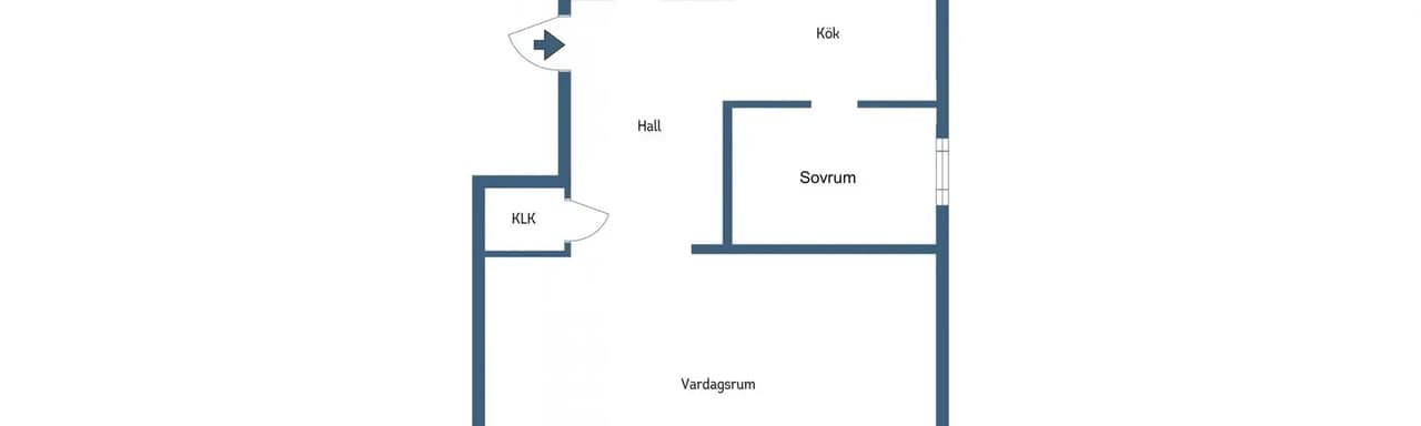 Floor plan for Järnvägsgatan 20A