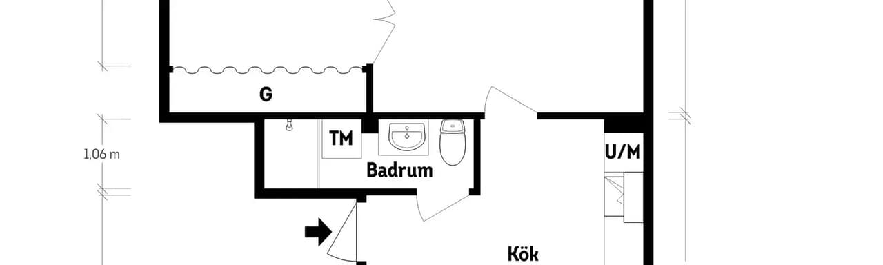 Floor plan for Ejdergatan 2 B