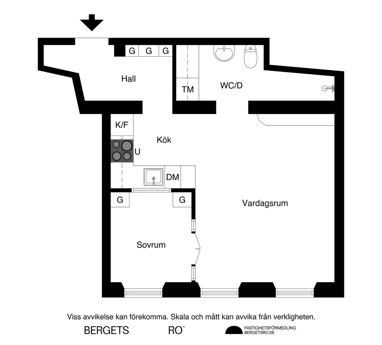 Floor plan for Tegnérgatan 49