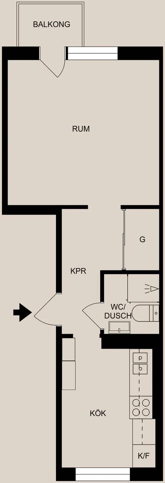 Planritning för Trozelligatan 32