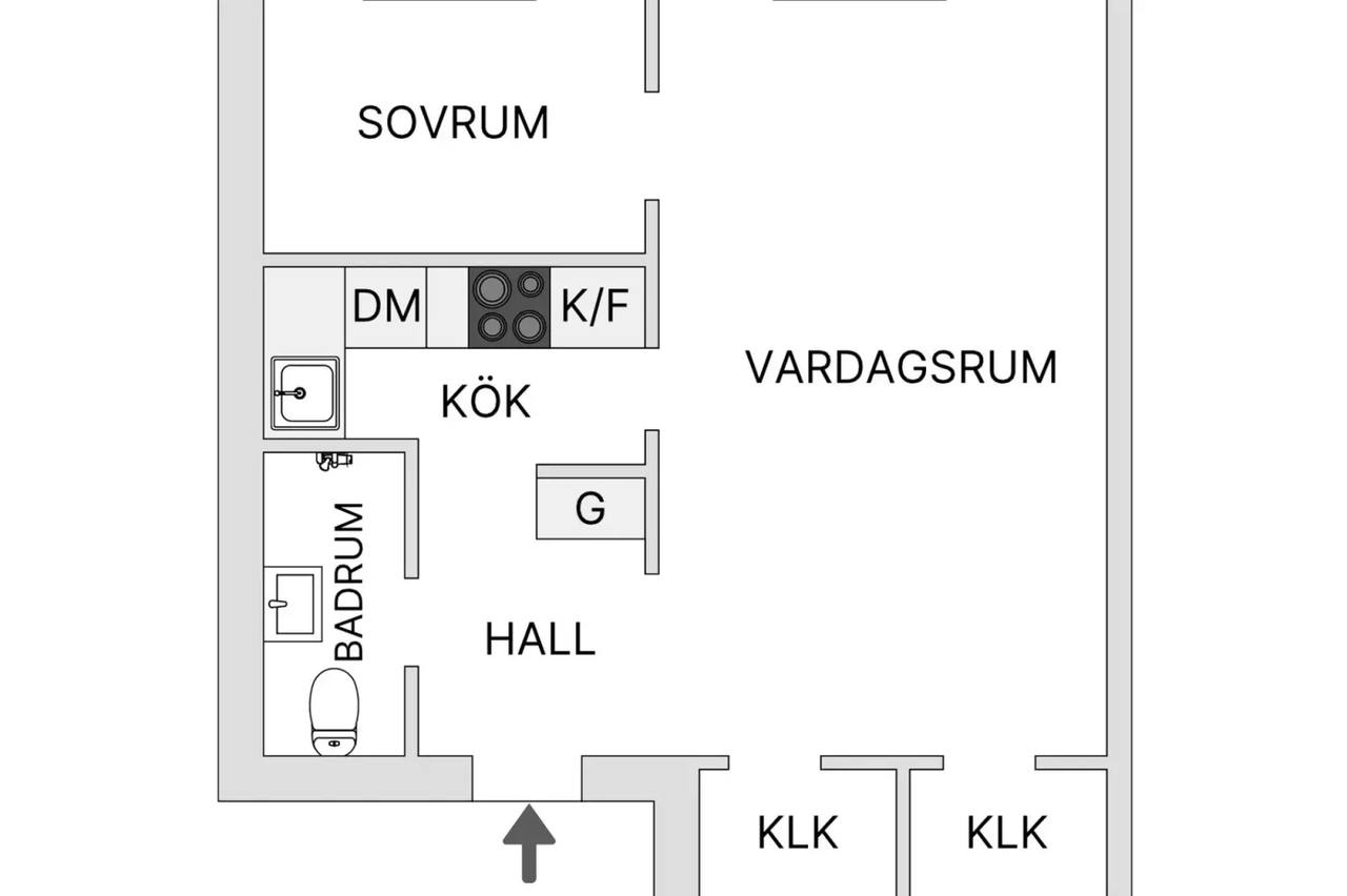 Floor plan for Frejgatan 53