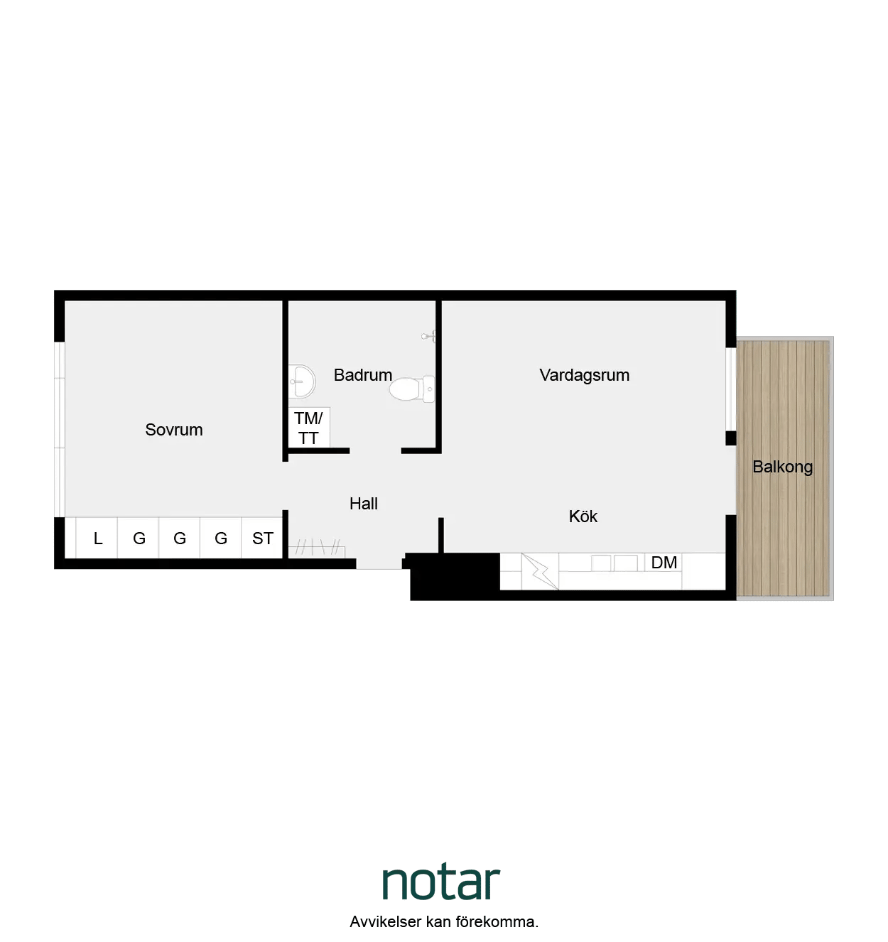 Floor plan for Parternas gränd 15