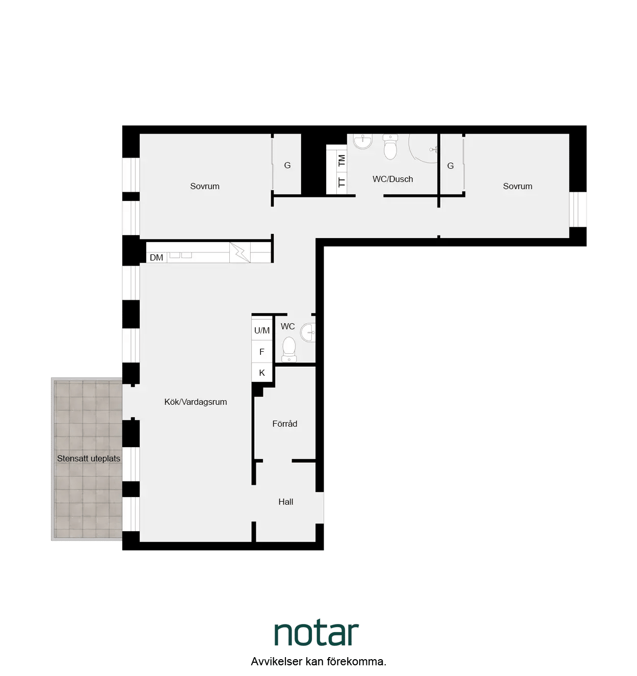 Floor plan for Scheelevägen 2B