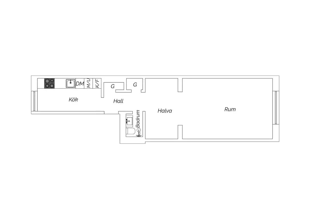 Floor plan for Nobelvägen 38