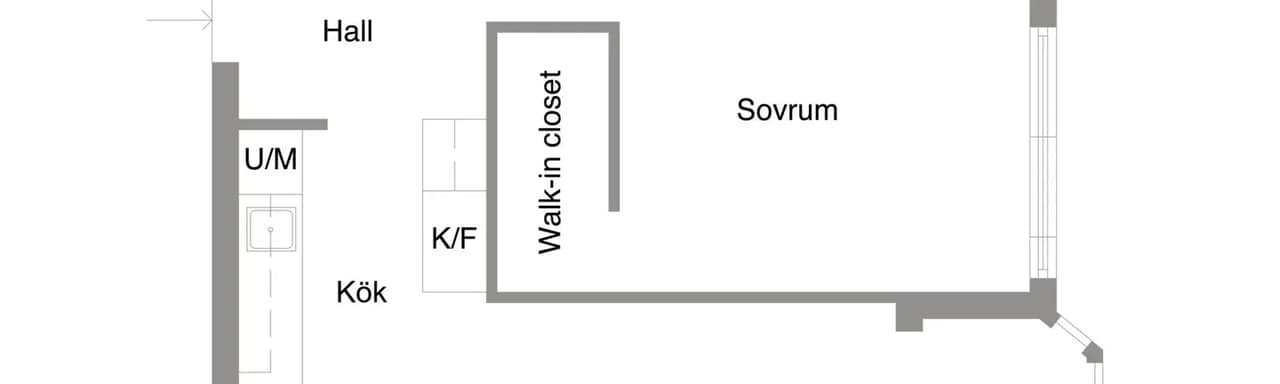 Planritning för Släggkastargatan 5