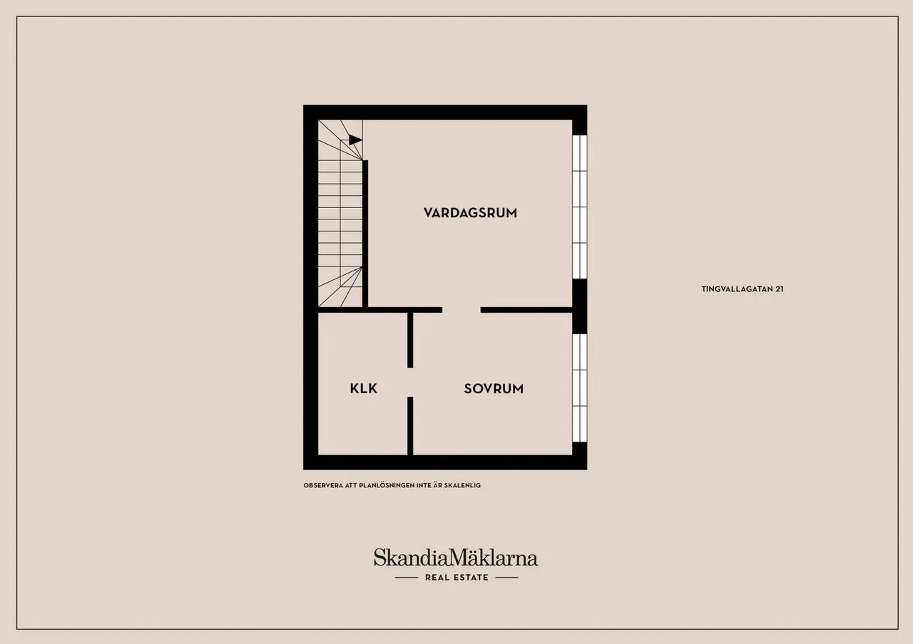 Planritning för Tingvallagatan 21