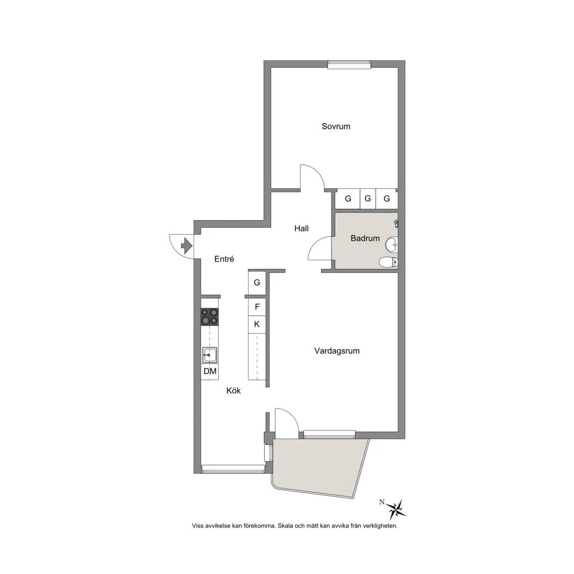 Floor plan for Bodalsvägen 3