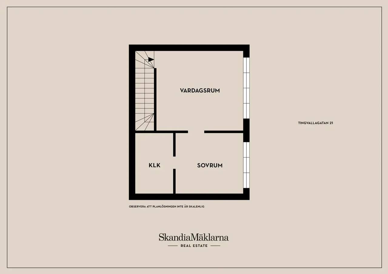 Planritning för Tingvallagatan 21