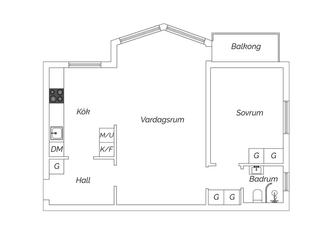 Planritning för Kolonigatan 2