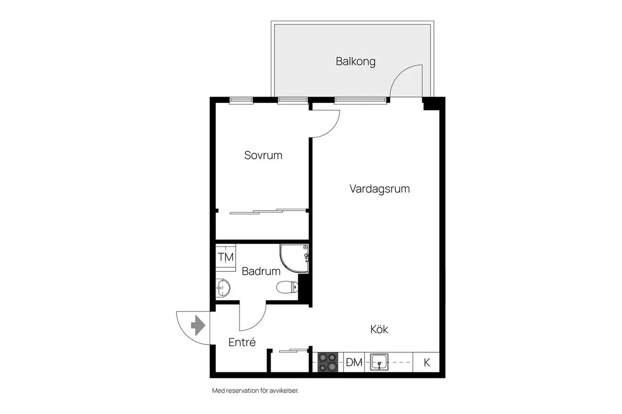 Floor plan for Munspelsgatan 24