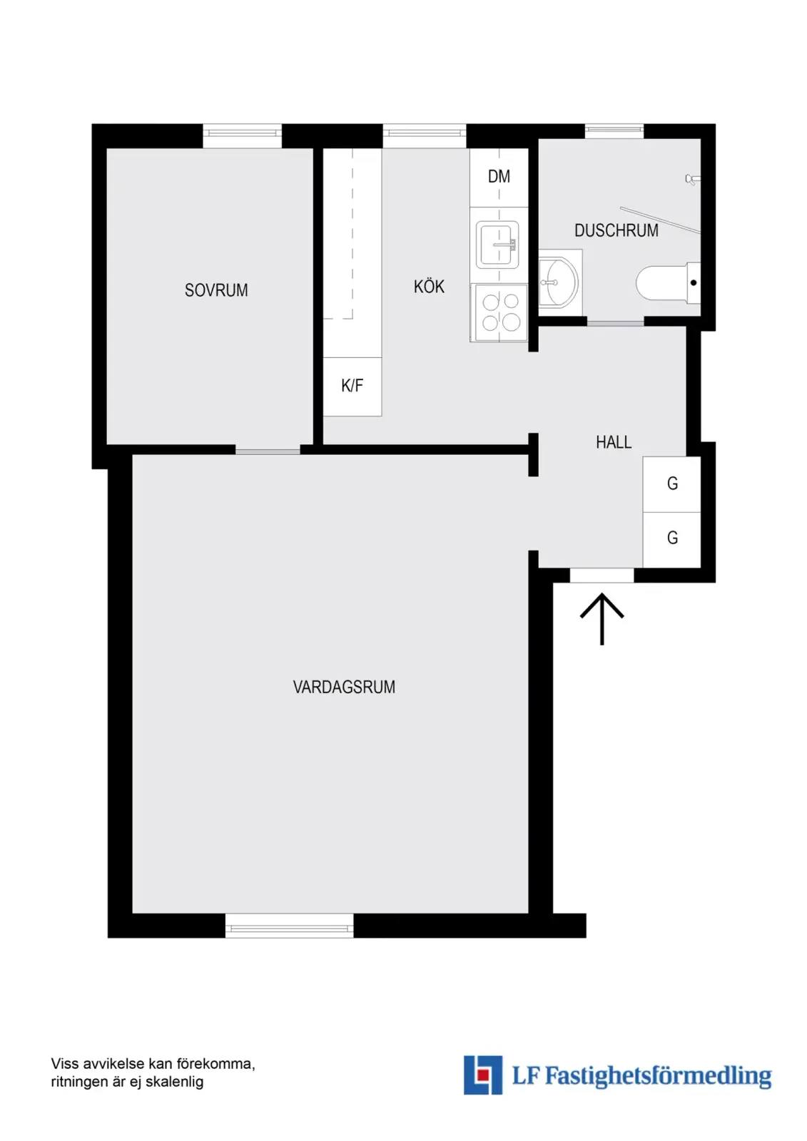 Planritning för Wahlbergsgatan 8