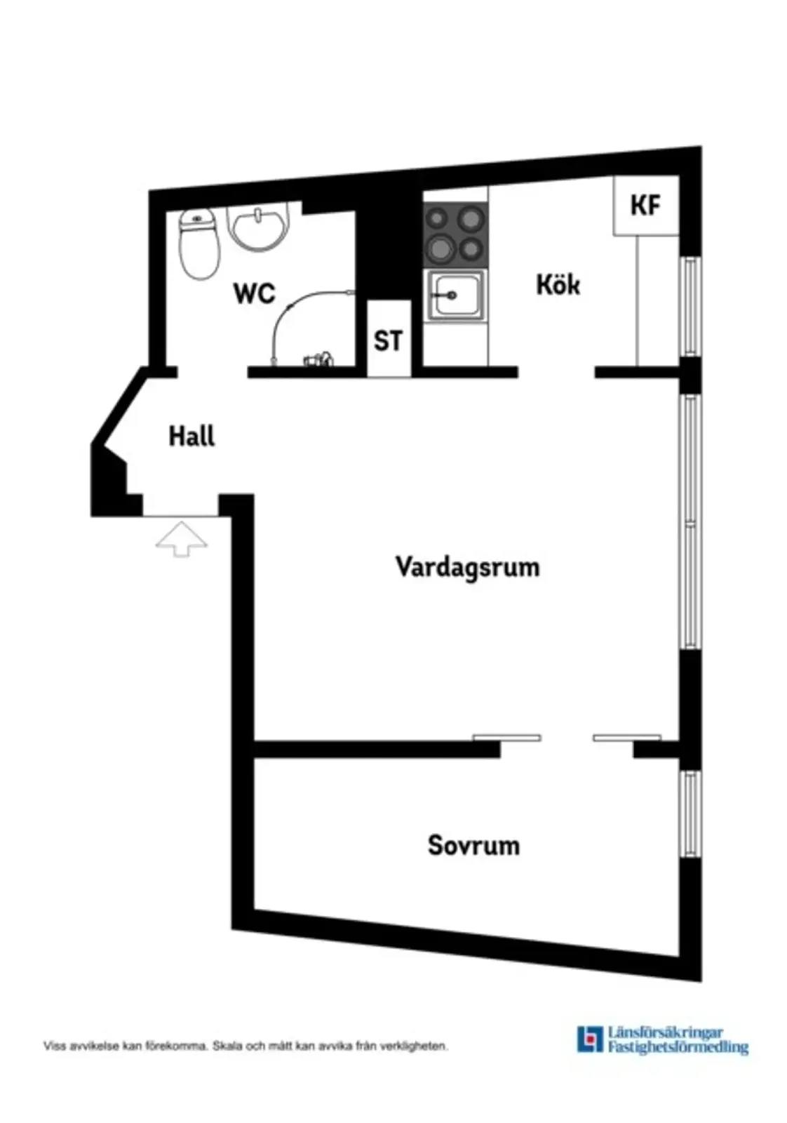 Floor plan for Flintbacken 2