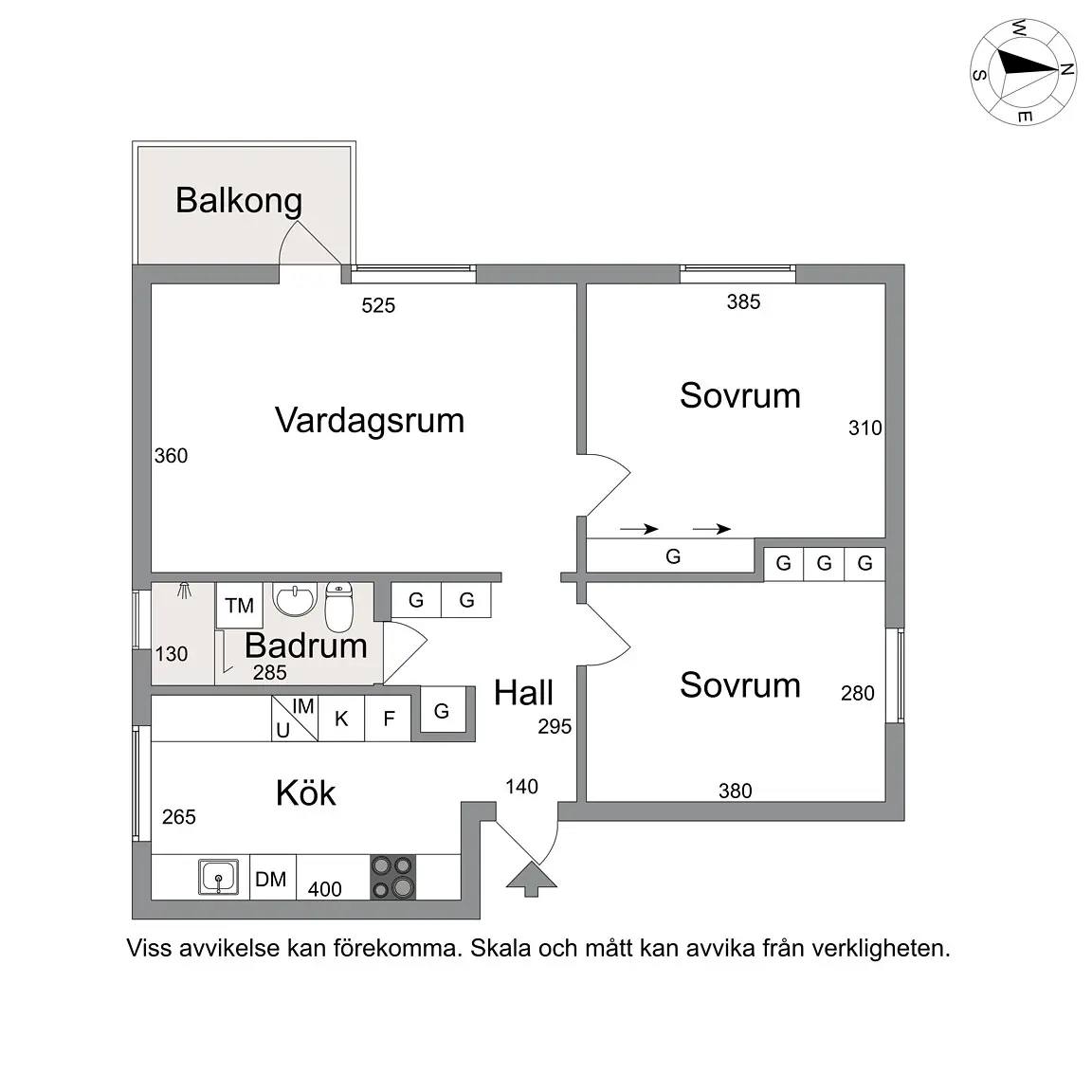 Planritning för Östra Midvintersgatan 15